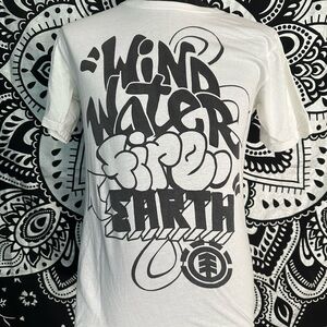 Element skate White Graphic T-Shirt with Element Logo